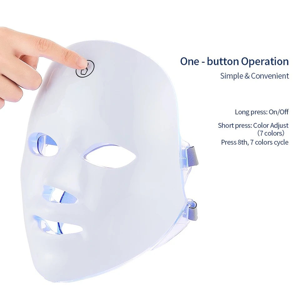 PureGlow™ - LED Photonentherapie Maske - 7 Farben - pureglowsessence.com