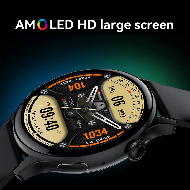 2024 True AMOLED Smart Watch Ladies Screen Always Show Time 466*466 HD Health Tracker Voice Calling Smartwatch Women For Xiaomi - pureglowsessence.com