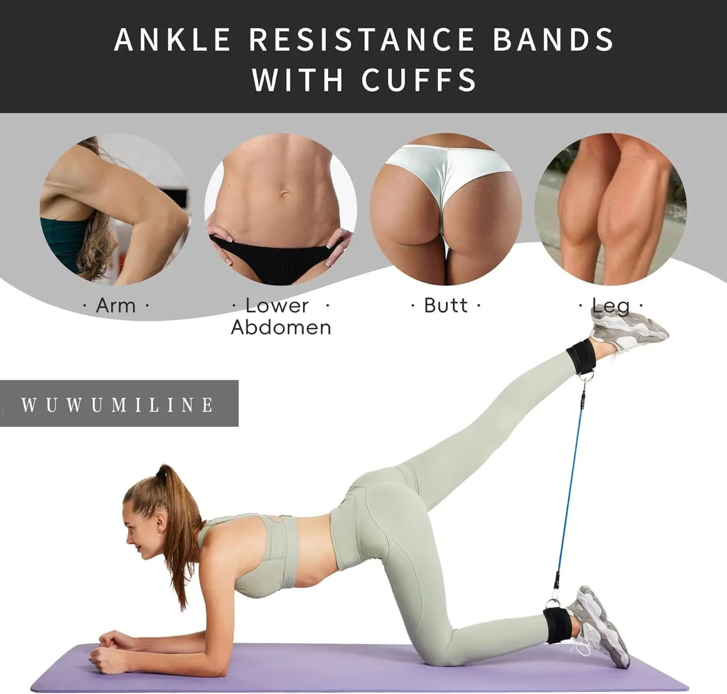 Resistance Glute Band - Trainer for Glute, Leg, and Core Workouts