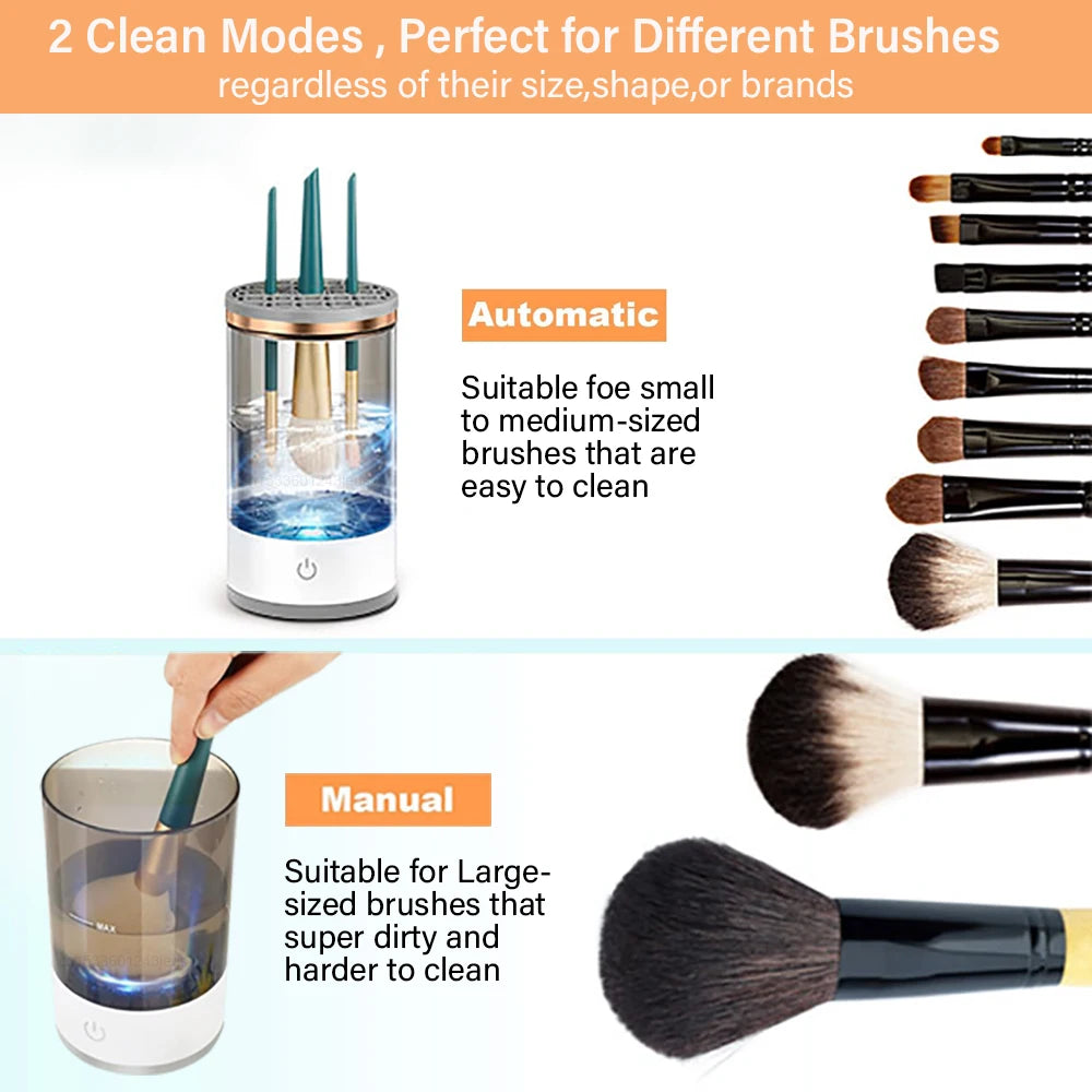 PureClean Electric Makeup Brush Cleaner - pureglowsessence.com